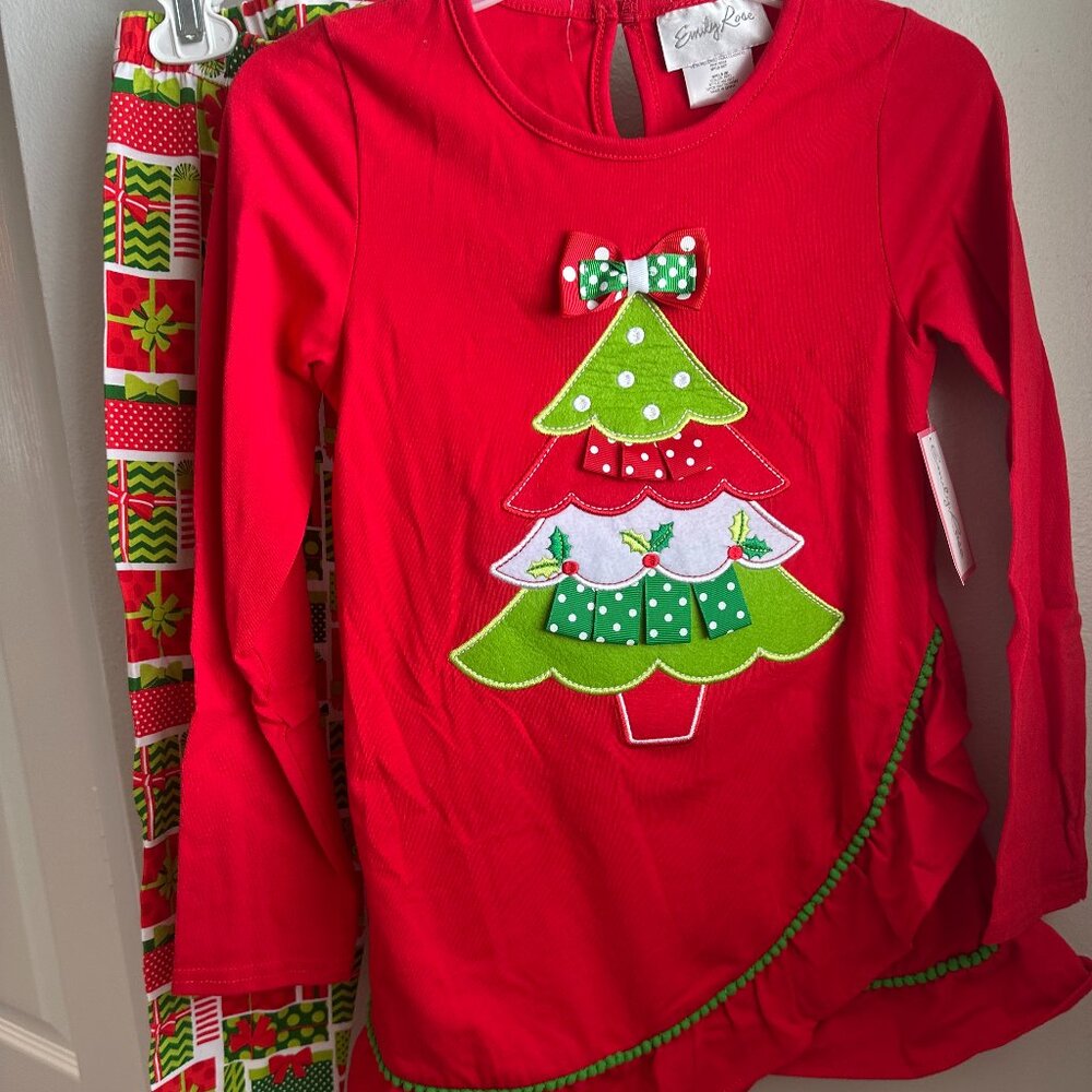 NWT Emily Rose Christmas set, size 8